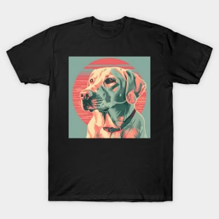 Labrador Retriever in 70's T-Shirt